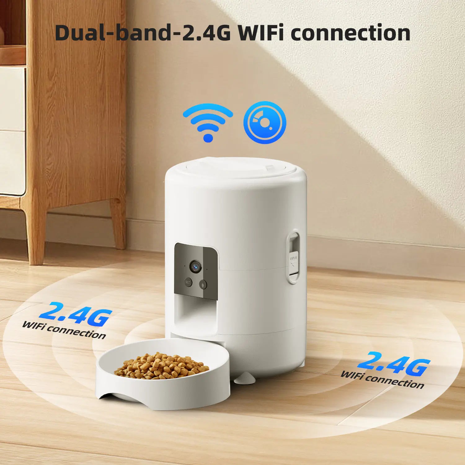 Smart WiFi Pet Feeder 2L Automatic Dispenser