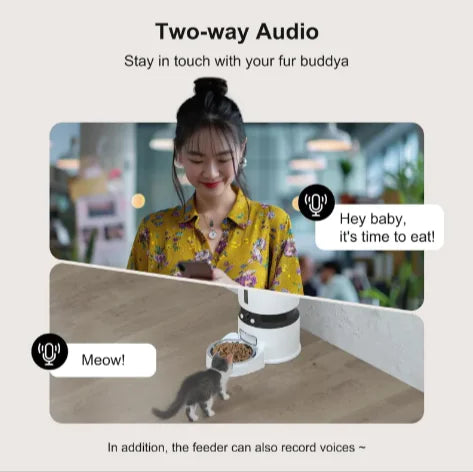 1080P Smart Pet Feeder with Camera