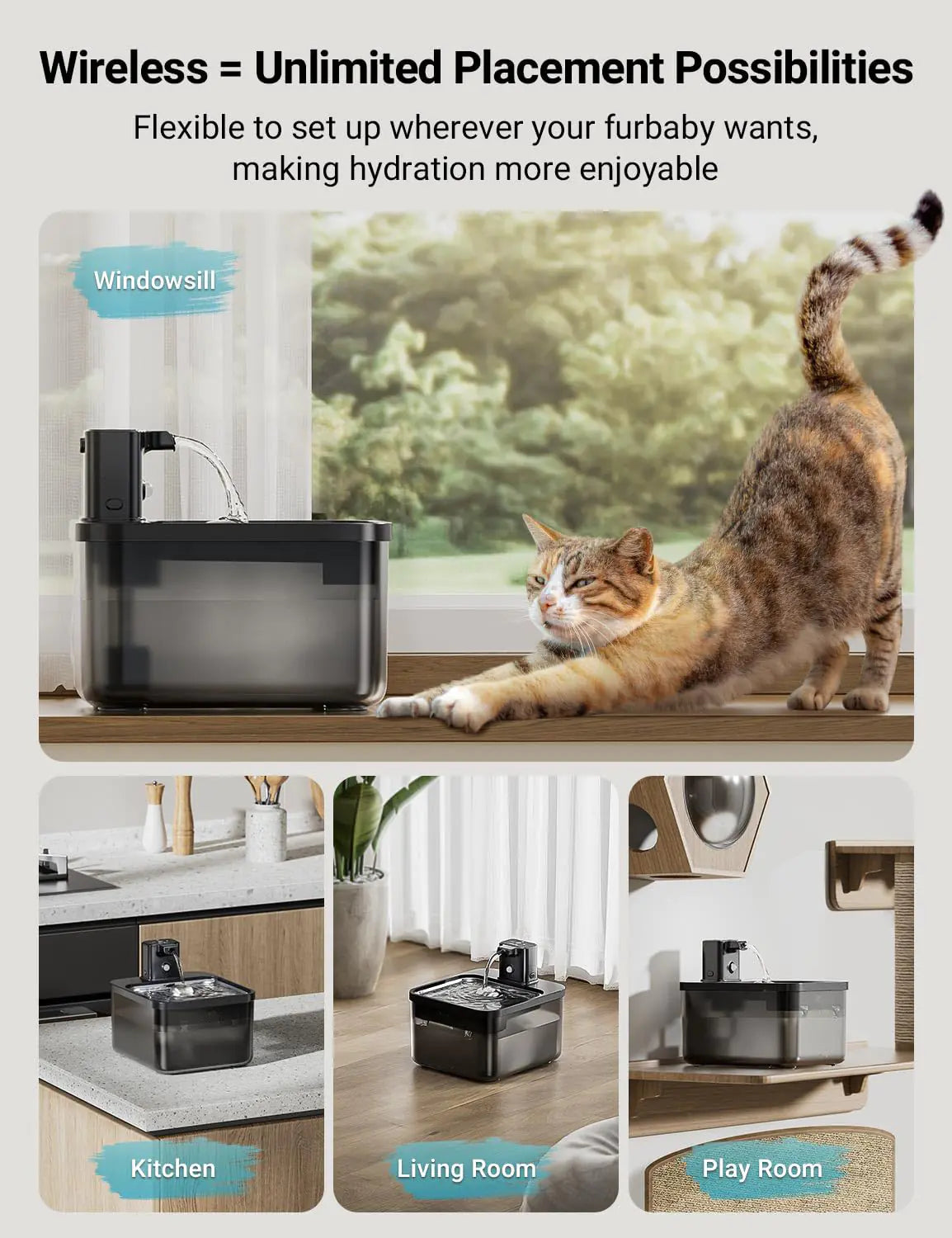 Smart Wireless Pet Water Dispenser