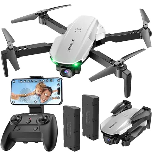 SIMREX Drone With Camera 1080P for Kids And Adults RC Quadcopter Drone With Altitude Hold Mini Drone With One Key Start Waypoint Fly Headless Mode 3D Flip 3 Speeds Remote Control Drone for Beginners